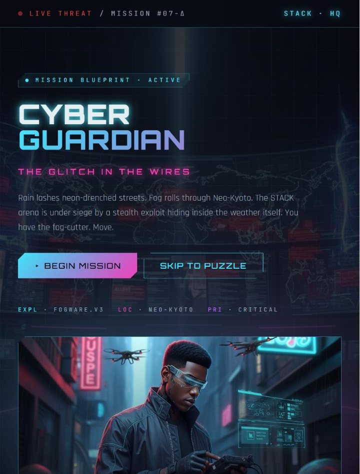 Cyber Guardian mission briefing