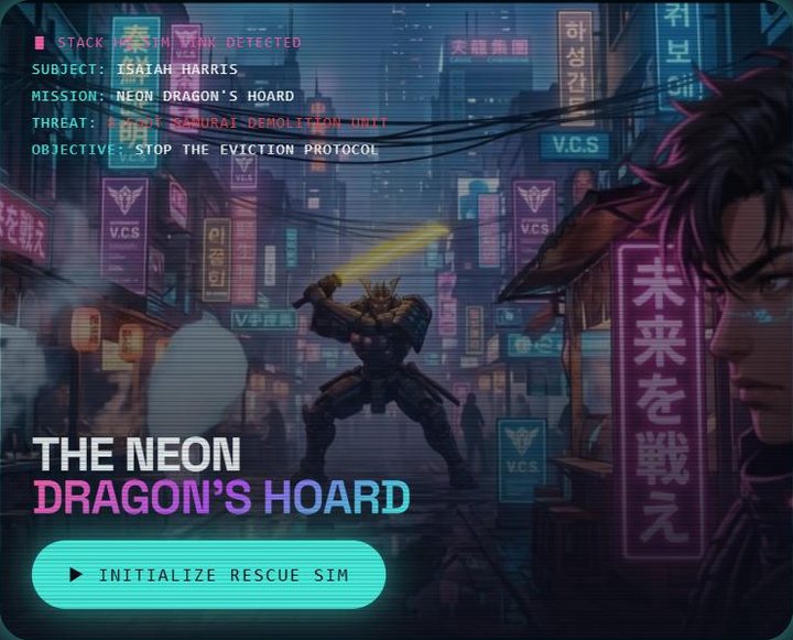 The Neon Dragon's Hoard mission screen
